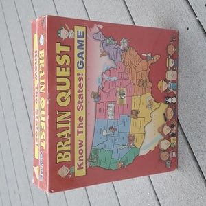 NWT University Games Brain Quest Know Your States Card Board Game